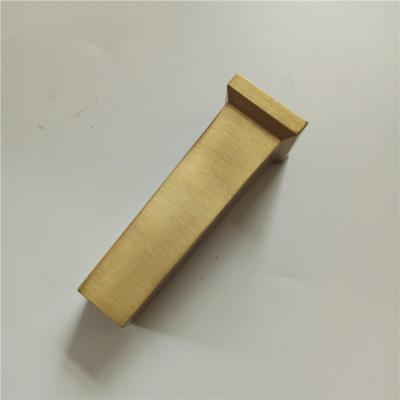 China Brass Plated Table Sauqre Furniture Leg Ferrule Chair Toe Tips Fitting TLS-112 for sale