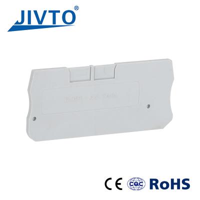 Cina D-PT1.5-TW Piastra di barriera di fine per PT 1.5-TW Twin Wire Electrical Connector Din Rail Terminal Block Accessories End Cover in vendita