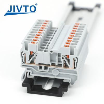 Китай PT2.5 Push-in Terminal Block 2.5mm² Connector Spring Feed-Through Strip Plug PT-2.5 Wire Electrical Din Rail Contact продается