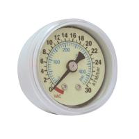 China Lower Mount 400Psi 1.5 Inch 38MM Medical Pressure Gauges back mount for sale