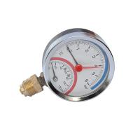 China ABS Case  80mm Dual Scale Pressure Temperature Gauges 10 Bar 1/2'' BSP for sale