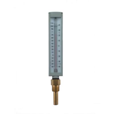 China Industrielle industrielle Glasthermometer 40C Mercurys 100MM 3/4