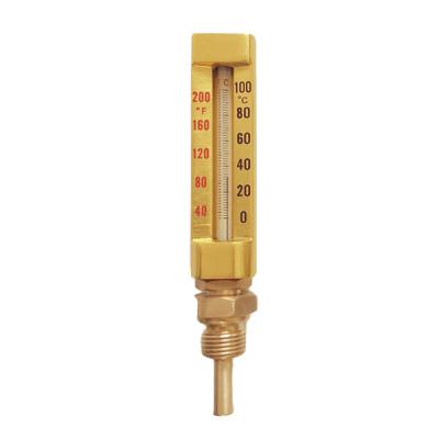 China V-Linie 160MM 100 Gradindustrielle Glasthermometer 3/4