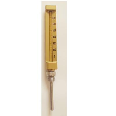 China Flüssige industrielle Glasthermometer der Temperatur-600C 150mm 1/4