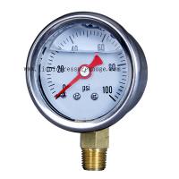 China 40mm Manometer Brennstoff-100psi mit 1/8 NPT senken Berg zu verkaufen