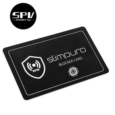 China Protect NFC Card Customized Logo RFID Blocking Anti Theft Protect Card for sale