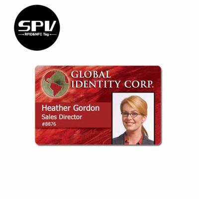 China Waterproof/Waterproof Employee ID Card Design with Printable Employee Chip for sale