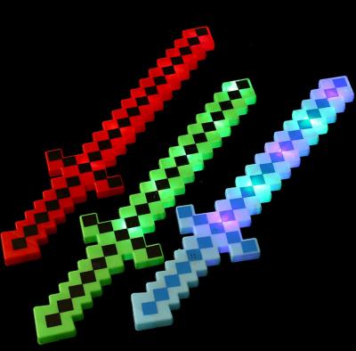 China Stocked Wholesale LED Pixel Sword Flashing Light Up Toys Plastic LED Sword For Kids Favor Gift for sale