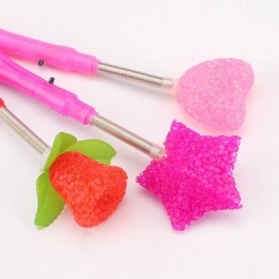 China Flashing Led Toys Shining Star Glow stick Colorful LED Glow Stick Rose Star Heart Shaped Luminous Wand Bar Concert Party Particle Flashing Sticks for sale