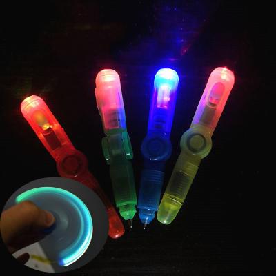 China Spinning Toy Fidget Spinner Led Light Glow Pen Magic Fingertip Top Gyro Spinning Top Stress Relief Toy for sale