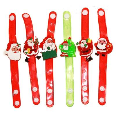 China Flashing Led Toys Hot selling Christmas light bracelet soft rubber children led flash bracelet party toy for sale