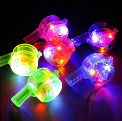 China Flashing Led Toys Factory direct sales Led flash whistle lighting refueling whistle making noise toys for sale