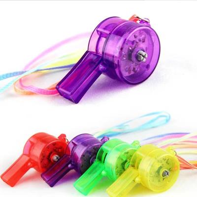 China Flashing Led Toys Hot Selling Toys Smiley Whistle Football Party Children Whistle Plastic Glowing Whistle for sale