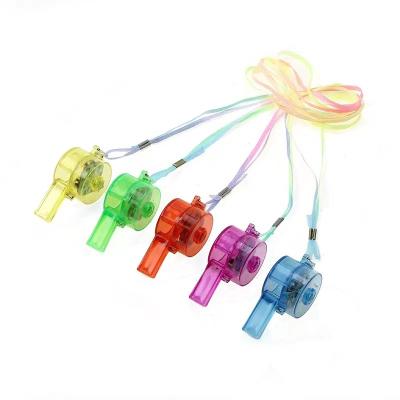 China Flashing Led Toys Hot Selling Toys Smiley Whistle Football Party Children Whistle Plastic Glowing Whistle for sale