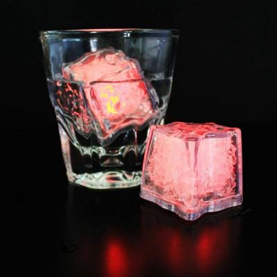 China 100% brand new and high quality Multiple Color Changing Cup Light Ice Cube LED Reusable Bar Club Flashing LED Ice Cubes Party Decoration for sale