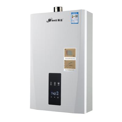 China Hotel LED Temperature Display Gas Tankless Instant Water Heater In Turbo Type for sale