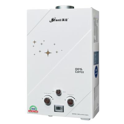 China Hot selling household 6L to 8L 10L 12L forced type gas water heater in china for sale