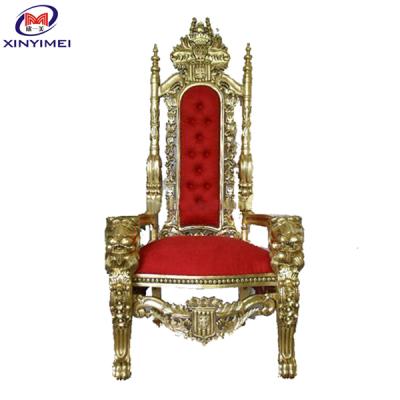 China Hotel Traditional Furniture Royal Throne Chair For Wedding for sale