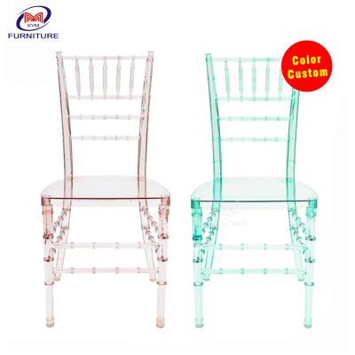 China Wholesale Modern Romantic Clear Resin Acrylic Chiavari Chair Dining for sale