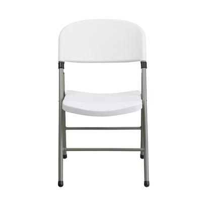 China Durable Outdoor White Plastic Folding Chairs For The Garden for sale