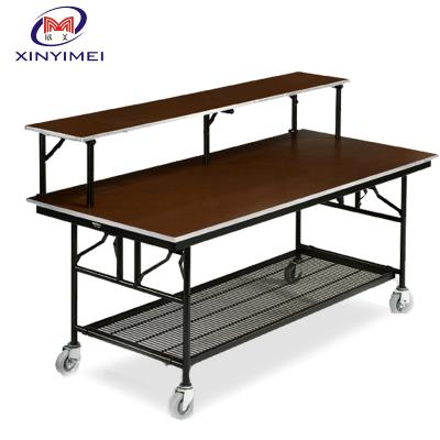 China Adjustable Wooden Buffet Table Mobile Banquet (Other) Dining For Hotel for sale