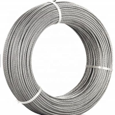 China Liange 12mm 30mm Round Wire Steel Wire Rope Galvanized High Tensile Steel Wire Rope Wire for sale