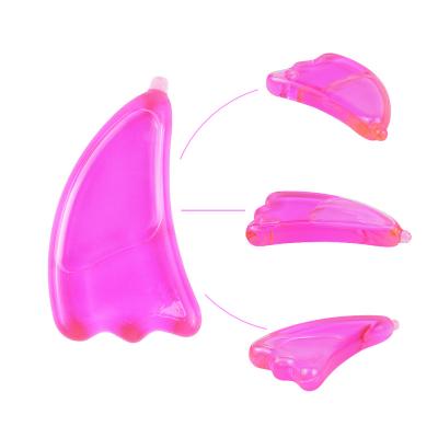 China Wrinkle Remover Facial Skin Beauty Tool Massage Cooling Acupuncture Scrapping Custom Gel Glass Guasha For Face for sale