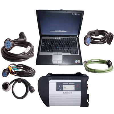 China 2015.09V MB SD Connect Compact 4 Star Diagnosis Mercedes Benz Diagnostic Scanner plus Dell d630 laptop for sale