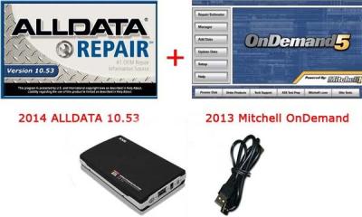 China 2014 ALLDATA 10.53 Automotive Diagnostic software And 2013 Mitchell OnDemand 2 IN 1 for sale