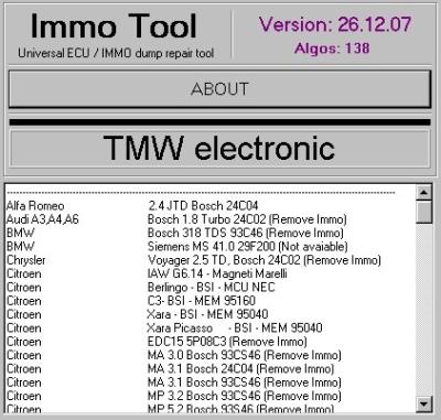 中国 エンジン ECU のための IMMO 用具 V26.12.2007 の自動車診断ソフトウェア 販売のため