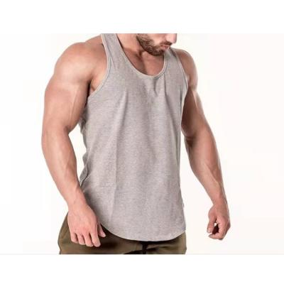 China QUICK DRY custom logo OEM service fashion knit runner tank top for men for sale