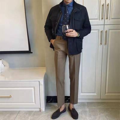 China Customization Men's Waterproof Italian Leisure Long Hunting Jacket Wear Europe and US Cargo Coat Slim Fashion for sale