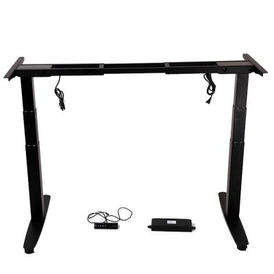 China High Quality Desks Height Adjustable Electric Standing Desk Frame Stand Up Desk With Motors 3 Double Stages Quiet Noise for sale