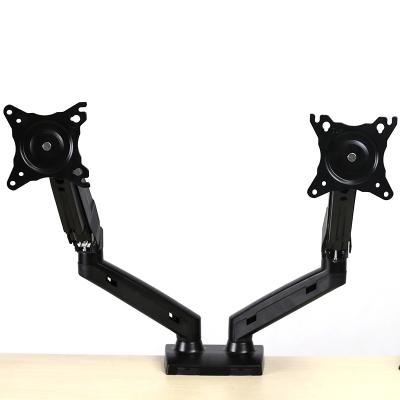 China Dual Screens Monitor Fender Arm Desktop Mount Along With DT08-C024 Twin Screen Size Maximum Limit Of Up To 30 Inch for sale