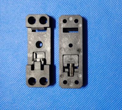 China Nylon+30%GF 25mm width din rail support clip used on relay for sale