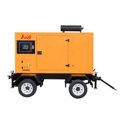 China Trailer / Mobile Soundproof Canopy Diesel Generators for sale