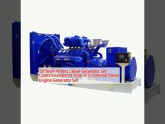 1375kVA Perkins Diesel Generator Set Open/Soundproof Type ATS Optional Diesel Engine Generator Set