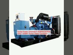 Yuchai Power Generators 450KW/562KVA 50HZ 1500RP Yuchai Diesel Generator