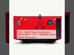 SDEC Silent Diesel Generators 16KW/20KVA 50HZ 1500RPM Silent Diesel Generators