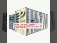 Cummins Silent Diesel Generators 120KW/150KVA 50HZ 1500RPM Cummins 150 Kw Diesel Generator