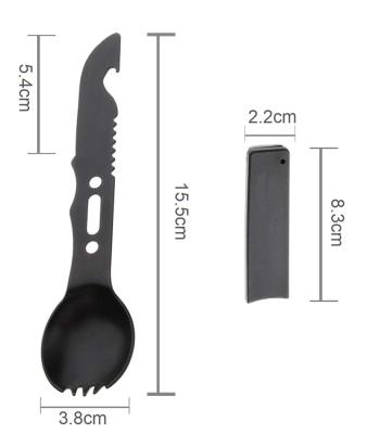 China Outdoor Camping/Rising Outdoor Portable Travel Stainless Steel Camping Knife Fork Multi Spoon for sale