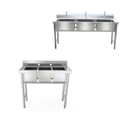 China Restaurant New Arrival Stainless Steel Wash Sink For Kitchen Use Catering Equipment for sale