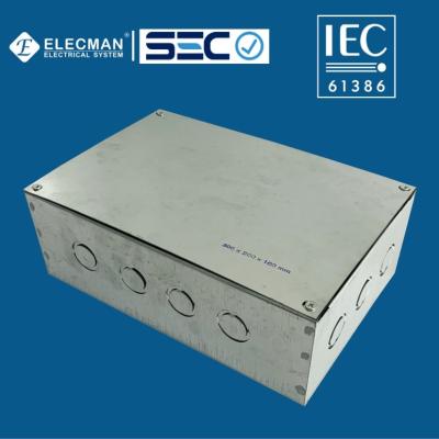 中国 IEC 61386鋼鉄ケーブルの接続点の大きい防水電気箱300*200*100mm 販売のため