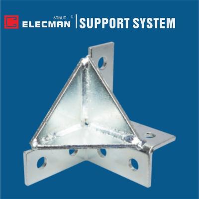 China Heißes eingetauchtes galvanisiertes Stahlloch spreize-Wing Fittings Double Corner Bracket-Unterstützungs8 zu verkaufen