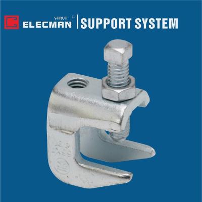 China Reversible Suspension C Beam Clamp Plain Electro Galvanized Steel for sale