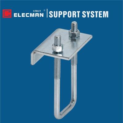中国 鋼鉄U字型ボルトの水路の支柱はチャネルES-201のための直角を締め金で止める 販売のため