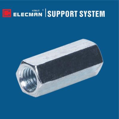 China Carbono galvanizado Rod Coupling Connector roscado hex. de acero inoxidable de acero M5 - M24 en venta