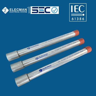 中国 IEC 61386の標準25mmは鋼鉄堅いチリの水路の管に電流を通した 販売のため