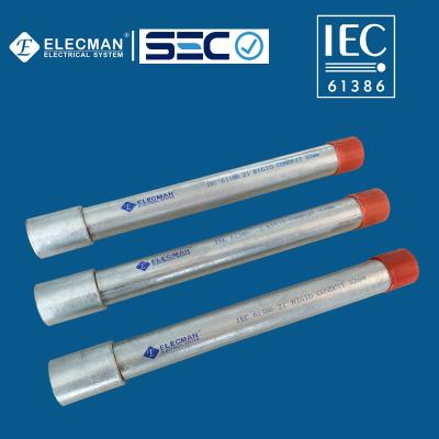 中国 32mm IEC 61386の熱い浸された電流を通された堅い金属管の堅い水路 販売のため