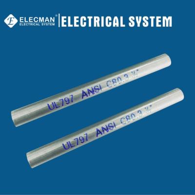 China Tubería metálica eléctrica EMT Conduit de la pulgada del ANSI C80.3 UL797 el 1/2 en venta